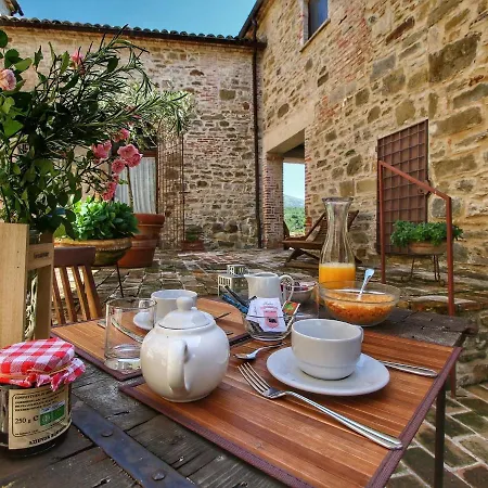 בית נופש Valley-view Farmhouse In With Pool And Bbq *